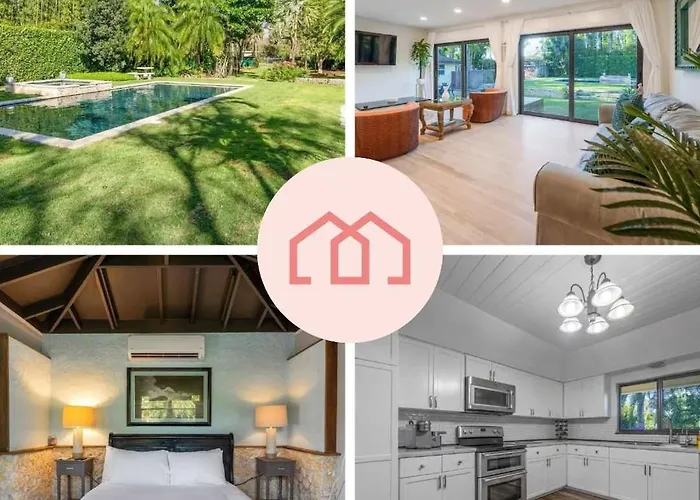The Garden House Hot Tub Pool And Lush Garden Oasis